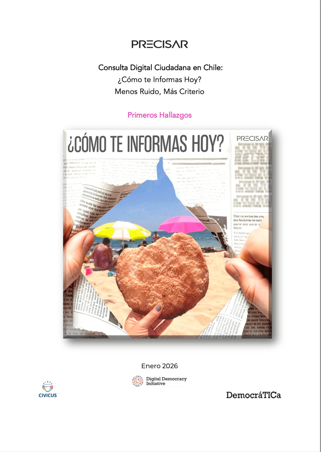 Arte «¿Cómo te informas hoy?» · consulta ciudadana Precisar